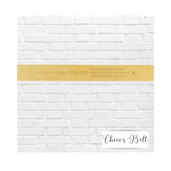 Chico’s Adjustable Black Leather Hook Belt with Silver Accents - Picture 3 of 3